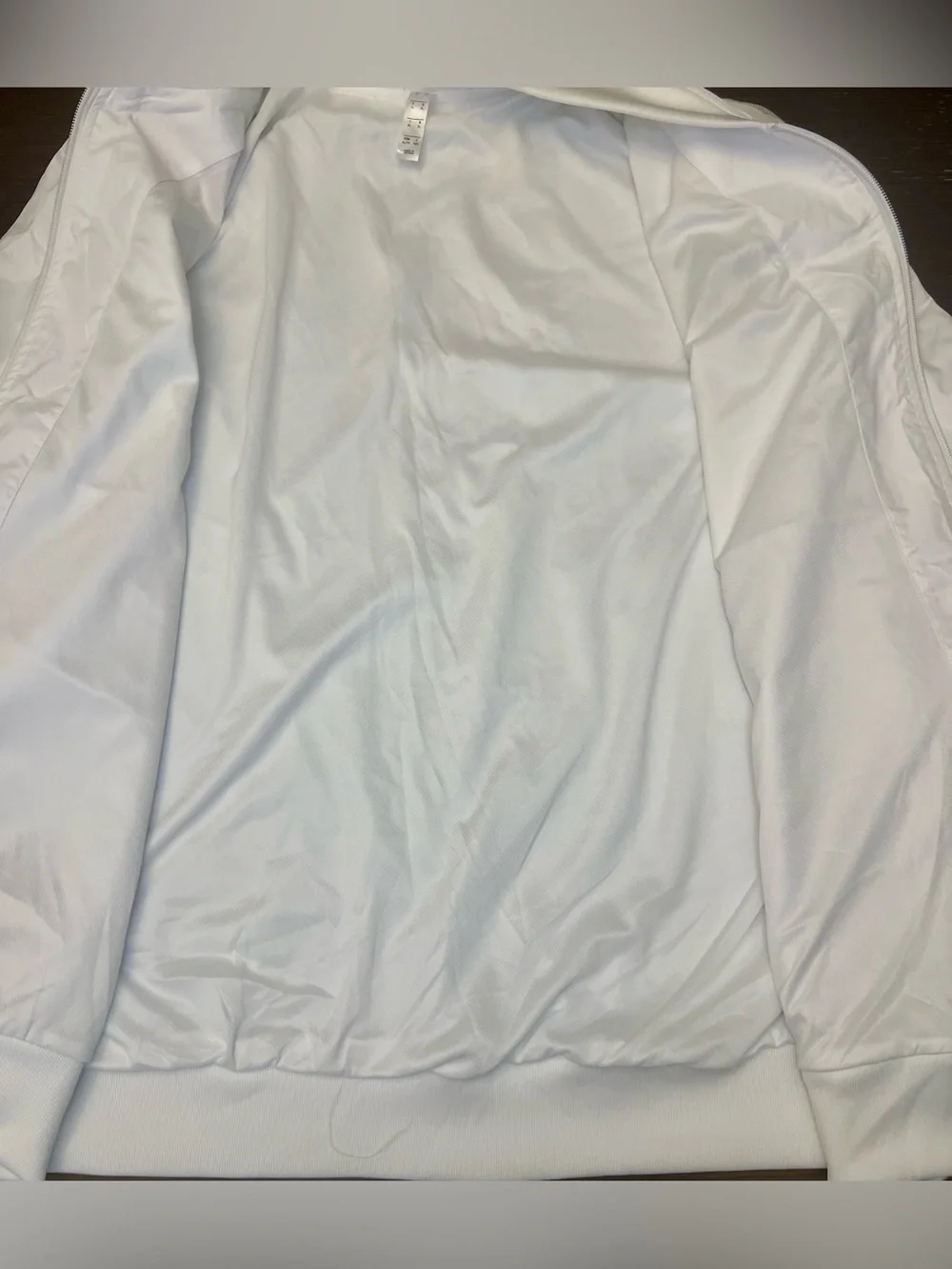 Authentic Adidas Real Madrid 2020-21 Anthem Jacket XL White Gold